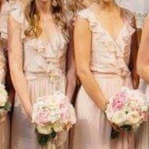 Pink Ruffled Maxi Dress